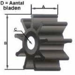 Johnson Pump Impeller 09-804B-9