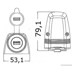 USB opbouw 1 stekker