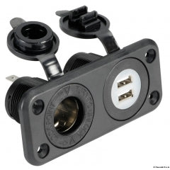 Inbouwpaneel 12 V en USB