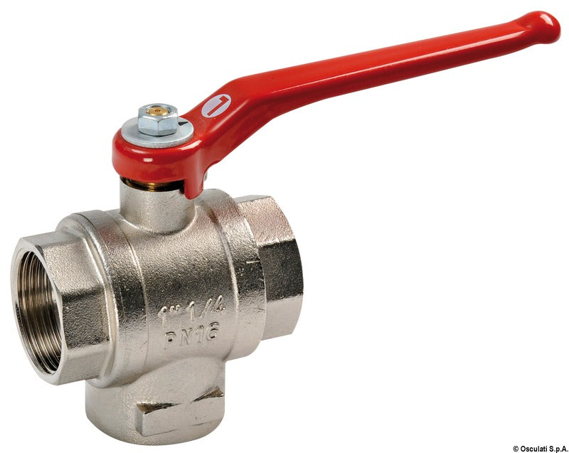 RVS T afsluiter 1/2"