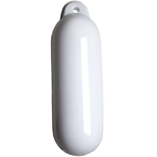 Witte fender 9.5 x 31 cm voor bescherming van uw boot